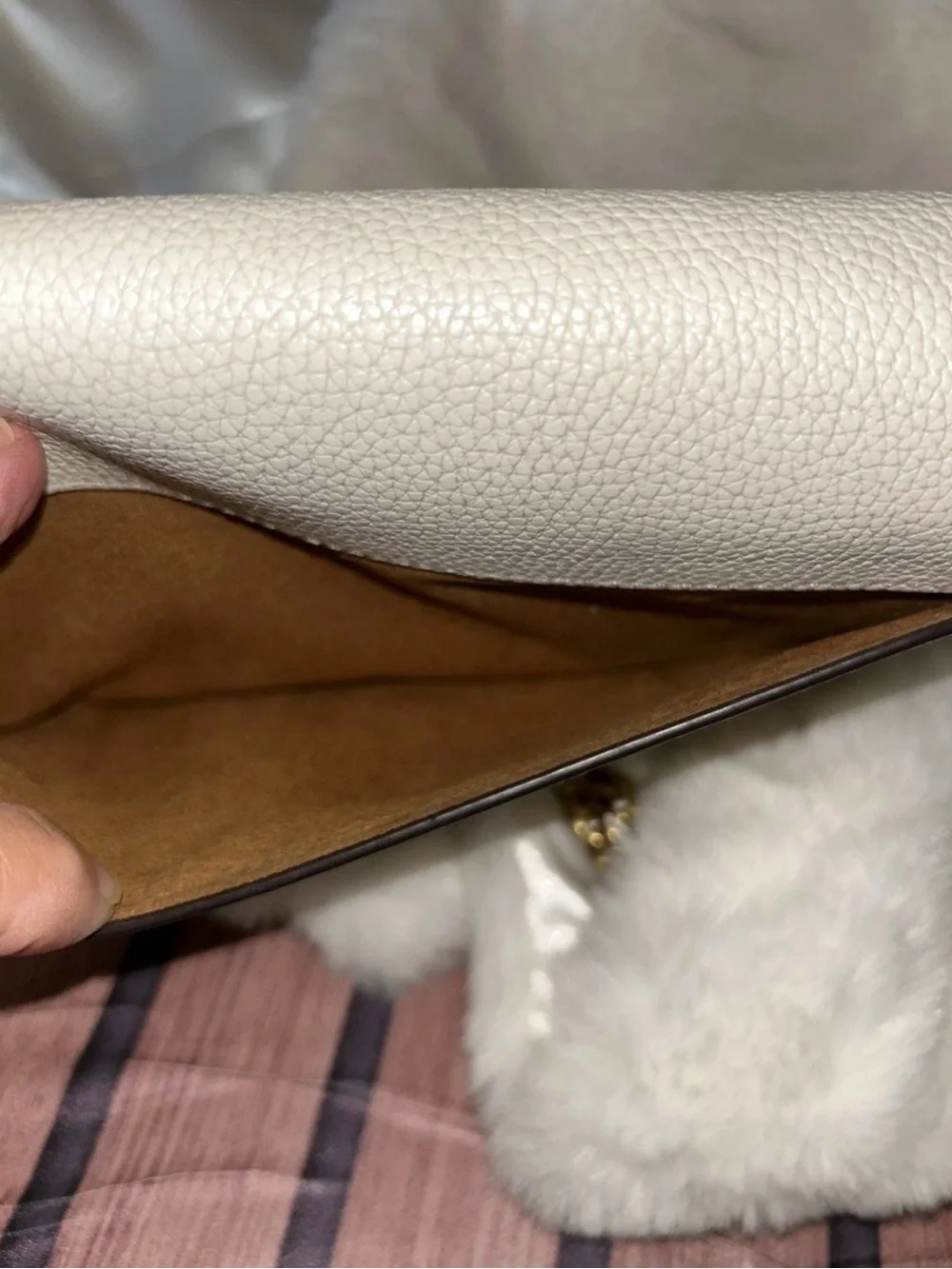Coach Cream Tabby Chain Crossbody Bag